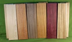 Exotic Wood Craft Pack - 12 Boards 3" x 12" x 7/8"  #912  $79.99